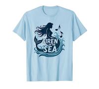 Sirena del Mare: Incantevole Melodia della Sirena Maglietta, Uomo, Celeste, L