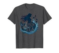 Sirena del Mare: Incantevole Melodia della Sirena Maglietta, Uomo, Grigio Scuro, L