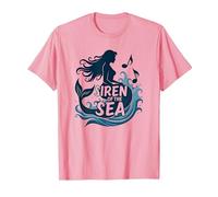 Sirena del Mare: Incantevole Melodia della Sirena Maglietta, Uomo, Rosa, L