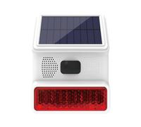 Sirena Di Alarme, Sirena Da Esterno Solare Con Luce Lampeggiante LED Funzionano