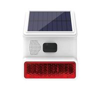 Sirena di Alarme, Sirena da esterno solare con Luce Lampeggiante LED funzionano con sistema di allarme, PG103, PG107, PG108 Compatibile con PE523R