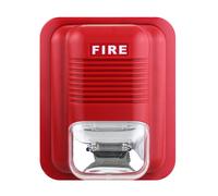 Sirena di Allarme Antincendio Stroboscopica Cablata 12V per Centrali di Allarme