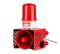 Sirena di allarme di emergenza con LED stroboscopico, 130 dB forte IP65 impermeabile, per terminali di fabbriche, sicurezza domestica