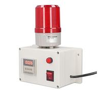 Sirena di Allarme Industriale 110db 220V Suono Intelligente Luce Stroboscopica Temporizzazione Esterna Ritardo 5 Tasti con Orecchie di Montaggio Spina Europea