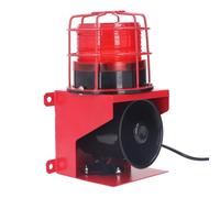Sirena di allarme industriale con suono e luce, IP65 115db 40W, sirena di allarme di sicurezza for esterni, luce di avvertimento di emergenza for casa, fattoria