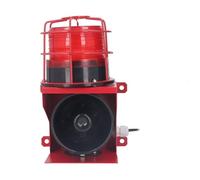 Sirena di allarme industriale con suono e luce, segnale acustico da 115 dB e avviso visivo stroboscopico a LED, potenza elevata da 15 W, custodia in lega di alluminio e PVC, grado (Spina europea 220