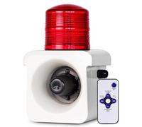 Sirena di allarme industriale con suono e luce, sirena di allarme industriale da 120 dB con telecomando, sirene di sicurezza con suono luminoso for esterni, for emergenze