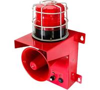 Sirena di allarme industriale, luce stroboscopica impermeabile di sicurezza | Allarme sonoro e luce impermeabile da 130 dB per applicazioni di sicurezza in fabbriche e case