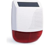 Sirena di Allarme Solare da Esterno Wireless con Luce Lampeggiante LED funziona solo con sistema di allarme WiFi 4G, APP Tuya Smartlife pannello solare integrato e batteria tampone