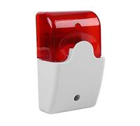 Sirena di Allarme Stroboscopica Cablata DC 12V con Luce Ad Alta Luminosità e 150dB - Sonoro Visivo per Sicurezza Domestica, Esterno/Interno Antifurto 12 Volt Lampeggiante Segnalazione, Finta Allarmat