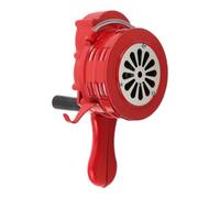 Sirena di Emergenza a Manovella 110 Decibel con Maniglia Rossa | Uso Manuale, Compatta e Portatile, Segnale Forte per Esterni e Campeggio, Adatta a Anziani