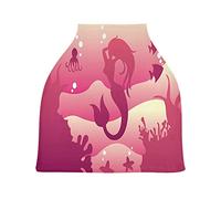 Sirena Di Polpo Rosso Passeggino Tettoia Copri Seggiolino Copertura Infermieristica Auto per Bambini per L'Allattamento Al Seno Morbido Traspirante Elastica Tettuccio