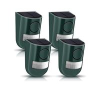 Sirena di Sicurezza Solare con Suono e Luce - 129 DB, Impermeabile, Attivata Dal Movimento, Confezione da 4