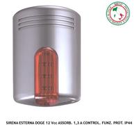 Sirena Doge Allarme Lampeggiante Venitem Led Stato Impianto Antifurto 12V Tamper