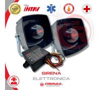 Sirena Elettronica bitonale INTAV Ambulanza, Vigili Del Fuoco 12/24v Omologato
