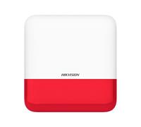 Sirena esterna wireless Hikvision DS-PS1-E-WE-RED 110 dB flash rosso IP65 ABS AX PRO