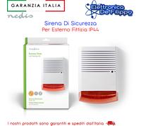 SIRENA FINTA CON LED LAMPEGGIANTE x ESTERNO