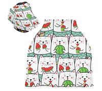 Sirena Gatto Che Mangia Anguria Passeggino Tettoia Copri Seggiolino Copertura Infermieristica Auto per Bambini per L'Allattamento Al Seno Morbido Traspirante Elastica Tettuccio