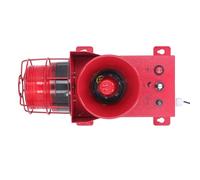 Sirena Industriale da 130 DB Allarme Impermeabile con Luce Stroboscopica a LED con Suono Regolabile per Officina di Fabbrica Sirena Lampeggiante Forte Costruzione Camion Gru