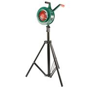 Sirena Manuale da 120 Db, Sirena Antiaereo a Manovella, con Base su Binario, Regolabile in Altezza, Prevenzione di Pioggia E Polvere, per Casa/capannone/Garage/Furgone