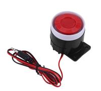 Sirena mini corno cablata, mini sirena cablacaudauda 12v per il negozio di allarme di allarme di sicurezza per il negozio di casa
