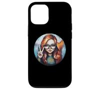 Sirena pacifica con occhiali Fantasy Art Custodia per iPhone 12/12 Pro