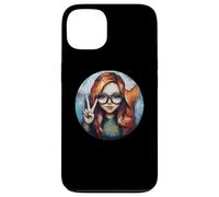 Sirena pacifica con occhiali Fantasy Art Custodia per iPhone 13