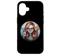 Sirena pacifica con occhiali Fantasy Art Custodia per iPhone 16