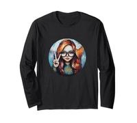 Sirena pacifica con occhiali Fantasy Art Maglia a Manica