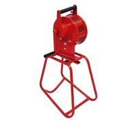 Sirena portatile da 125 dB, a manovella, sirena di emergenza, sirena a manovella, sirena di allarme manuale, per magazzini, hotel (rosso)