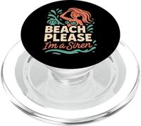 Sirena Ragazza Sirena Vibe Costiera Estetica Spiaggia Spirito Libero PopSockets PopGrip per MagSafe