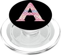 Sirena Scales Lettera A Rosa Blu PopSockets PopGrip per MagSafe
