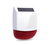 Sirena solare senza fili con funzione di luce lampeggiante LED Sirena senza fili per esterni 433 MHz compatibile allarmi per casa - Volume 110 dB