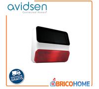 Sirena solare wireless supplementare per kit allarme 127055, 100731 e 100720