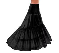 Sirena Sottogonna Coda di Pesce Sottogonne Cerchio Sottoveste Sposa Crinolina Abiti da Nozze Sottovesti e sotto Gonna Fishtail Wedding Petticoat Mermaid Underskirt Gonne da Donna(Nero,42)