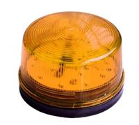 Sirena stroboscopica 12V/24V/220V Allarme di sicurezza impermeabile in modo sicuro Stroboscopico Allarme antifurto Spia luminosa(DC 12V YELLOW)
