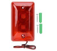 Sirena Stroboscopica Cablata, Cicalino di Sicurezza 12V Allarme Luminoso Sensore di Movimento Sirena Sonora Lampeggiante Sistema di Allarme di Sicurezza per Fattoria e Villa