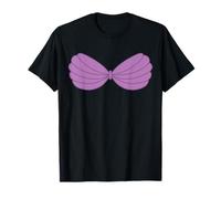 Sirena Viola Conchiglia Reggiseno Cartoon Graphic Maglietta