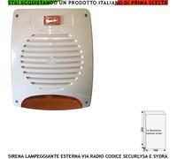Sirena Wireless Lampeggiante Esterna Per Lysa GSM Fr. 433,92 MHz Antifurto Sydra