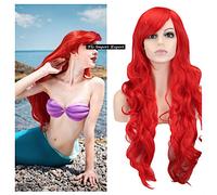 Sirenetta Simil Ariel Parrucca Carnevale Cosplay Little Mermaid Wig ARWIG02
