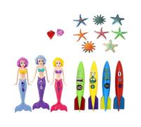 sirenetto Giocattoli da Bagno Sirena Giocattoli da Piscina (Set di Stelle di Stelle della Sirena) (Set da 17 Pezzi di Stelle di Stelle della Sirena)