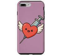 Siringa a forma di cuore Kawaii divertente per infermiera umorismo flebotomista Custodia per iPhone 7 Plus/8 Plus