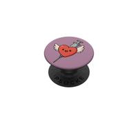 Siringa a forma di cuore Kawaii divertente per infermiera umorismo flebotomista PopSockets PopGrip Adesivo