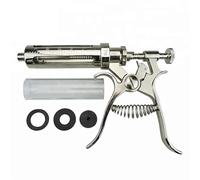 Siringa A Pistola Siringa Regolabile in Continuo per Bestiame E Pollame, Strumenti Veterinari per Bovini, Capre E Suini, Siringa Veterinaria A Dosaggio Automatico da 10/20/30/50 Ml, 50 ml