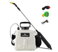 Siringa alimentata a batteria | Ugello elettrico da 1,35 galloni/5 L - Ugello alimentato a batteria, spruzzatore elettrico da giardino a bacchetta ricaricabile con impugnatura retrattile
