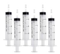 Siringa da 30 ml, 6 siringhe da 30 ml, in plastica, senza ago, siringa dosatrice riutilizzabile per l'alimentazione animale di laboratorio, uso industriale