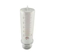 Siringa di vetro grande da laboratorio da 1000 ml con calibro in vetro/infusore in vetro calibro Ruhr lock siringa di campionamento da 1000 cc(Small Glass Caliber)
