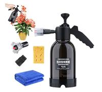 Siringa in schiuma per auto | Detergente per pompa a mano da 2 litri | Spray per lavaggio auto | Per la pulizia di terrazze e innaffiare le piante
