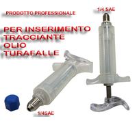 SIRINGA INIETTORE OLIO PAG POE TRACCIANTE TURAFALLE 1/4 SAE