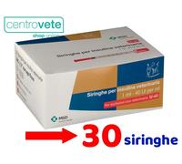SIRINGA INSULINA per uso VETERINARIO (30 Siringhe) - 1 ml - 40 UI/ML ⇢ 29GX1/2"